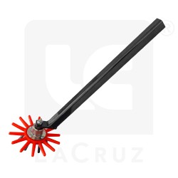 INTASA25R - Ø 25 cm horticultural finger weeder - red