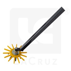 INTASA29G - Ø 29 cm horticultural finger weeder - yellow